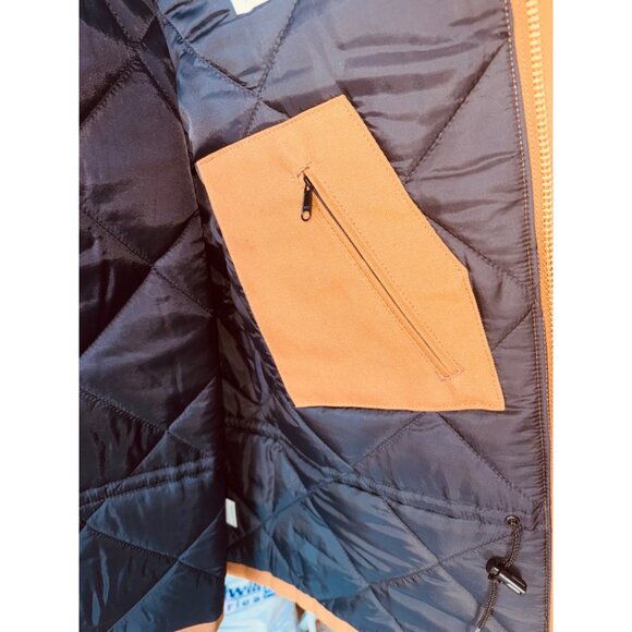 NWOT Carhartt Duck Traditional Brown Insulated Barn Jacket Chore Coat XXL Tall - Picture 14 of 16